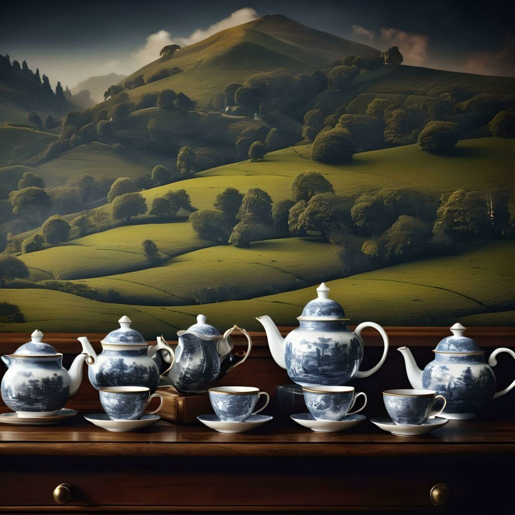 AI Generated Tea Set